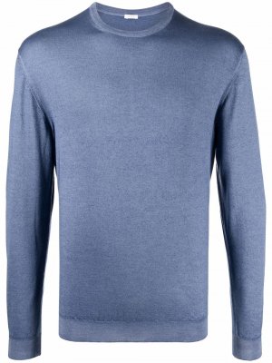 Fine-knit cashmere-silk jumper Malo. Цвет: синий