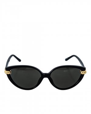 Солнцезащитные очки «кошачий глаз» Linda Farrow. Цвет: черный