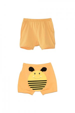 Желтые шорты с принтом пчел для девочек дыни Lovetti