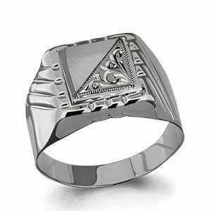 Кольцо , серебро, 925 проба, размер 20.5, серебряный AQUAMARINE. Цвет: серебристый