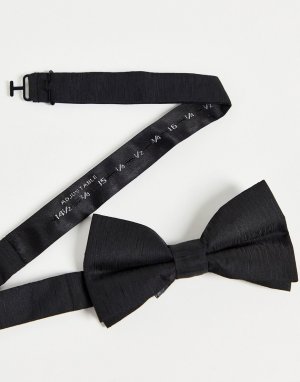 Черный однотонный галстук-бабочка -Черный цвет French Connection