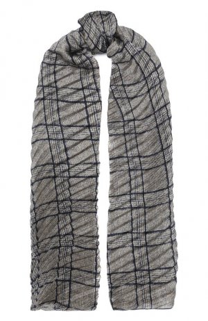 Шелковый шарф Giorgio Armani. Цвет: коричневый