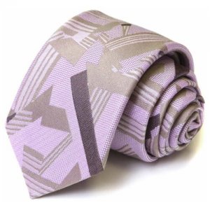 Светлый галстук с абстрактным рисунком 56067 Christian Lacroix. Цвет: бежевый