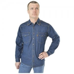 Рубашка мужская 12190 RW M Темно-Синий Montana. Цвет: синий