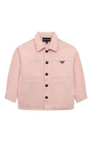 Джинсовая куртка Emporio Armani. Цвет: розовый
