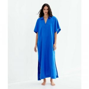 Платье , размер SM, синий OYSHO. Цвет: синий