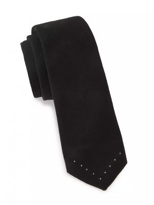 Бархатный галстук Swarovski , черный Eton