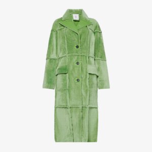 Шуба Nina с открытыми швами , зеленый Anne Vest