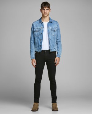 Экологичные черные мужские джинсы скинни Liam , черный Jack & Jones