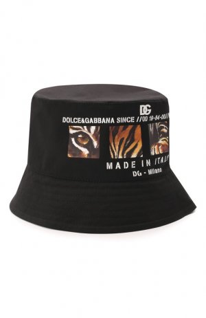 Хлопковая панама Dolce & Gabbana. Цвет: чёрный