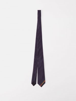 Шелковый галстук с узором gg horsebit , синий Gucci