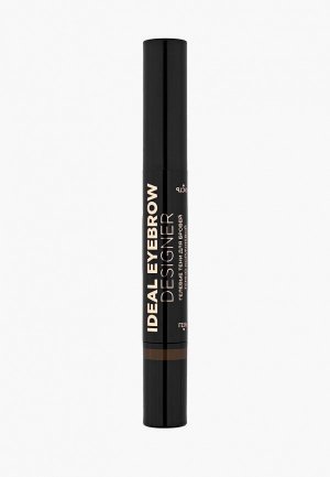 Тени для бровей Eva Mosaic Ideal Eyebrow Designer гелевые, Темно-коричневый, 1,6 г. Цвет: коричневый