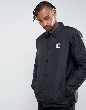 Спортивная куртка с подкладкой из искусственной цигейки WIP Carhartt. Цвет: черный