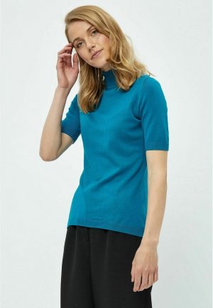 Базовая футболка Deevia Short Sleeve Knit Pullover , цвет crystal teal Desires