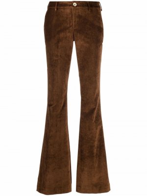 Расклешенные брюки Pt01. Цвет: коричневый