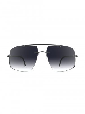 Солнцезащитные очки Bogatell без оправы 61 мм , серый Silhouette