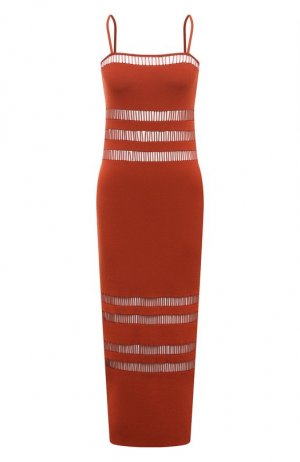 Платье из вискозы Cult Gaia. Цвет: красный