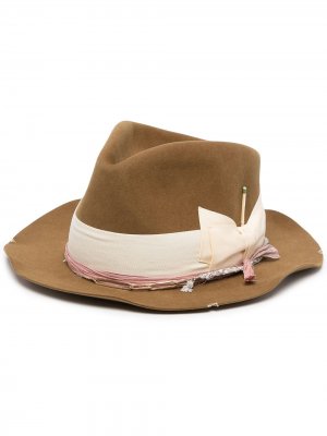 Шляпа-федора Tigro Nick Fouquet. Цвет: коричневый