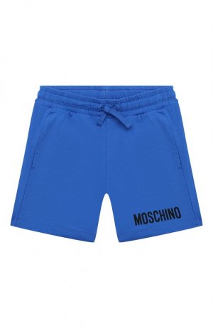 Хлопковые шорты Moschino. Цвет: синий
