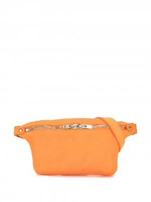Маленькая сумка через плечо Guidi. Цвет: оранжевый