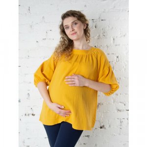 Блуза , размер 44-46, желтый Мамуля Красотуля. Цвет: желтый/желтый