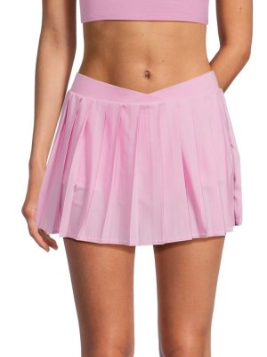 Мини-теннисная юбка со складками Windy , цвет Baby Pink Frankies Bikinis