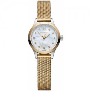 Наручные часы Alliance Victorinox 241879, золотой, белый. Цвет: золотистый