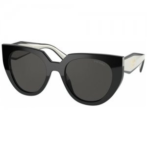 Солнцезащитные очки PR 14WS 09Q5S0 52 Prada. Цвет: черный