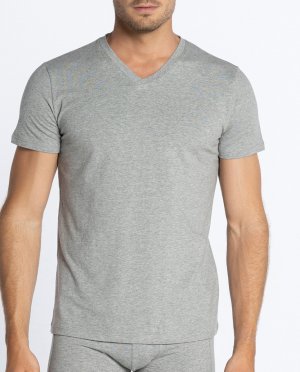 Мужская серая футболка с короткими рукавами Punto Blanco, серый blanco. Цвет: серый
