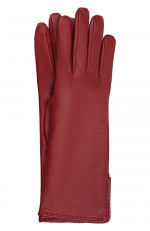 Кожаные перчатки Loro Piana. Цвет: бордовый