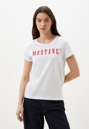 Футболка Mustang Style Alma. Цвет: белый