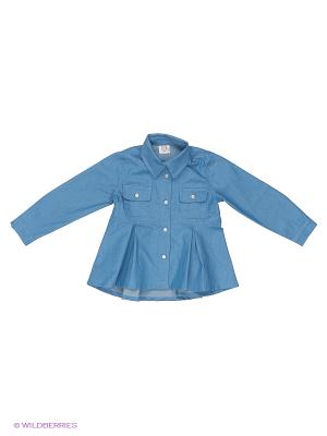 Рубашка JERRY JOY. Цвет: голубой