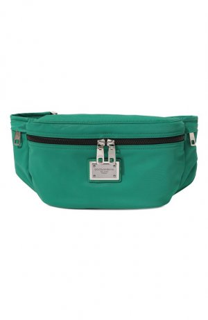 Текстильная поясная сумка Dolce & Gabbana. Цвет: зелёный