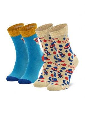 Высокие детские носки , мультиколор Happy Socks