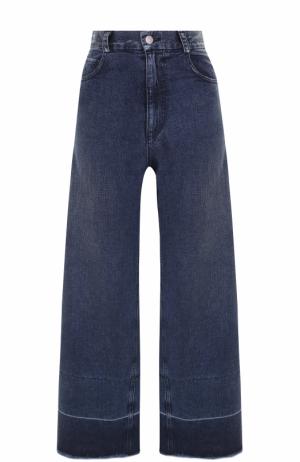Укороченные расклешенные джинсы с потертостями Rachel Comey. Цвет: синий