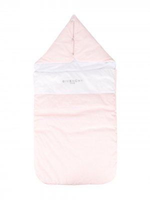 Спальный конверт с монограммой Givenchy Kids. Цвет: розовый