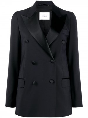 Двубортный пиджак-смокинг Dondup. Цвет: черный