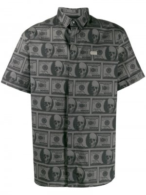 Рубашка Dollar с короткими рукавами Philipp Plein. Цвет: черный