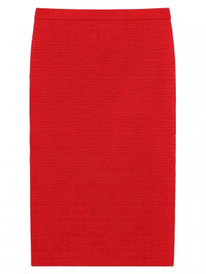 Длинная юбка из жаккарда 4G , цвет vermillon Givenchy