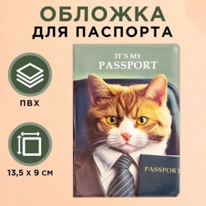 Обложка для паспорта, зеленый UNKNOWN. Цвет: зеленый