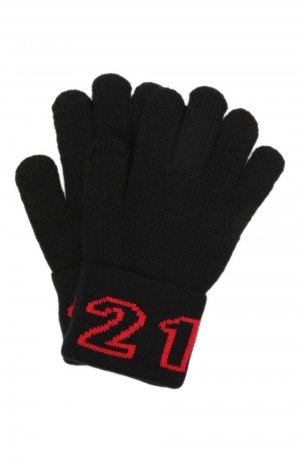 Шерстяные перчатки N21. Цвет: чёрный
