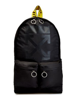Рюкзак из нейлона с логотипом Arrows и отделкой Industrial OFF-WHITE. Цвет: черный