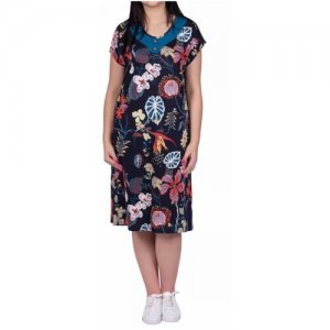 Платье женское Collection модель: 3019 размер: 52 (164-104-110) состав 50% хлопок модал цвет: набивная ALFA