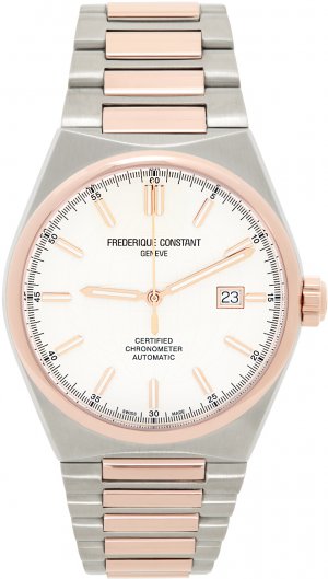 Автоматические часы COSC из серебра и розового золота Frederique Constant Frédérique