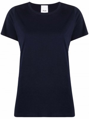 Short-sleeve cotton T-shirt Allude. Цвет: синий