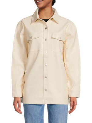 Куртка-рубашка из искусственной кожи Joe'S Jeans, цвет Ecru Joe's Jeans