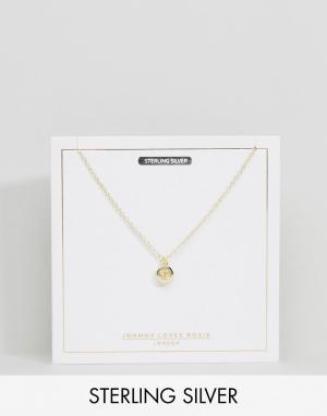 Позолоченное ожерелье со знаком зодиака Рак Johnny Loves Rosie. Цвет: золотой