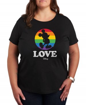 Модная футболка больших размеров с рисунком Disney Pride , черный Air Waves