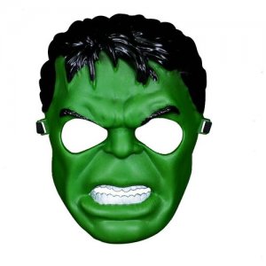 Карнавальная маска пластик Халк СмеХторг. Цвет: зеленый