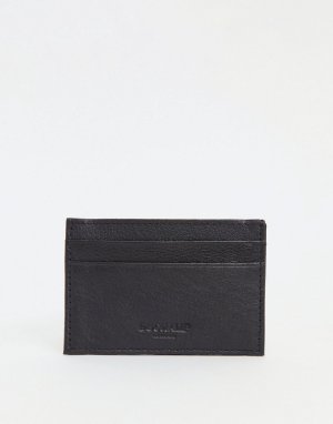 Кожаный кошелек для пластиковых карт Duchamp-Черный цвет DUCHAMP